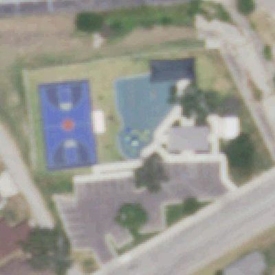 Aerial photo of Meadow Oaks Playground