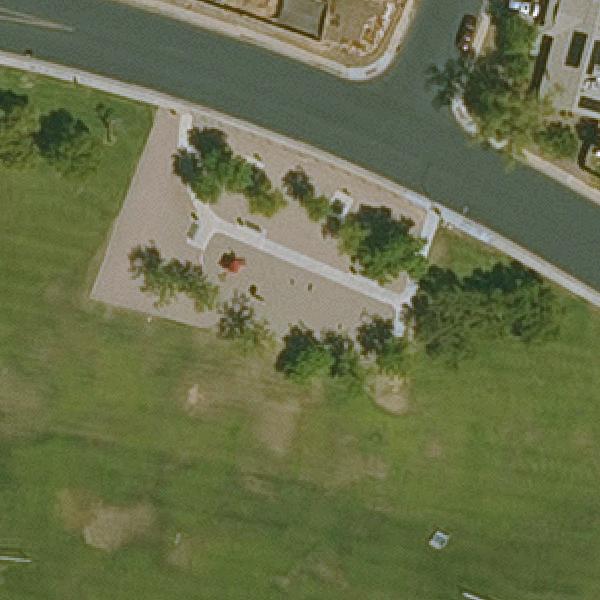 Aerial view of Meadowgreen Park Playground