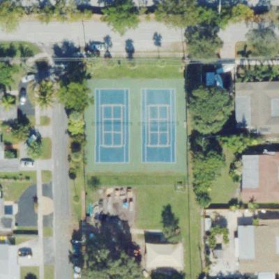Aerial view of Melaleuca Park