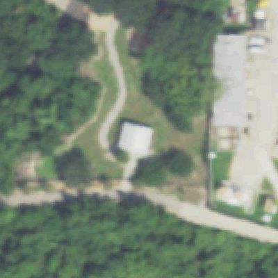 Aerial photo of Memorial Bend Pocket Park