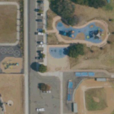 Aerial view of Memorial Community Park