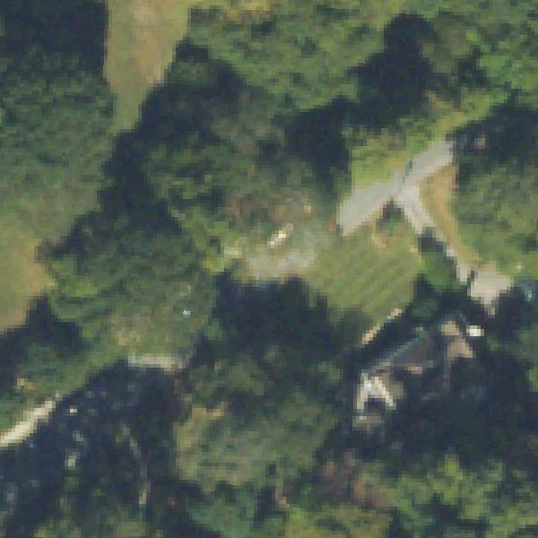 Aerial view of Memorial Park playground