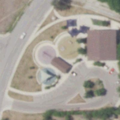 Aerial photo of Menger Creek Linear Park