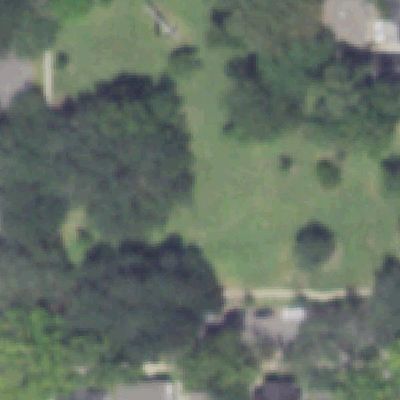 Aerial photo of Menil Park