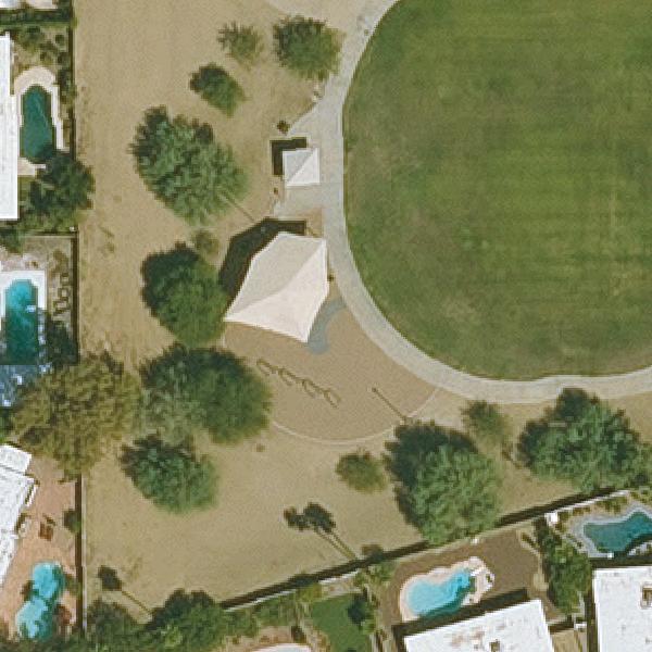 Aerial view of Mercury Mine Basin Park