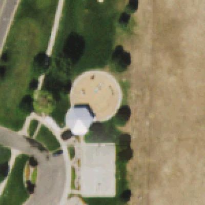 Aerial photo of Meridian Commons Park