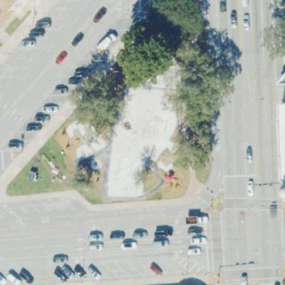 Aerial view of Merrick Park