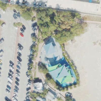 Aerial view of Mid Beach Park