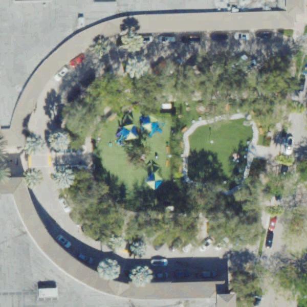 Aerial view of Midtown Miami Playground