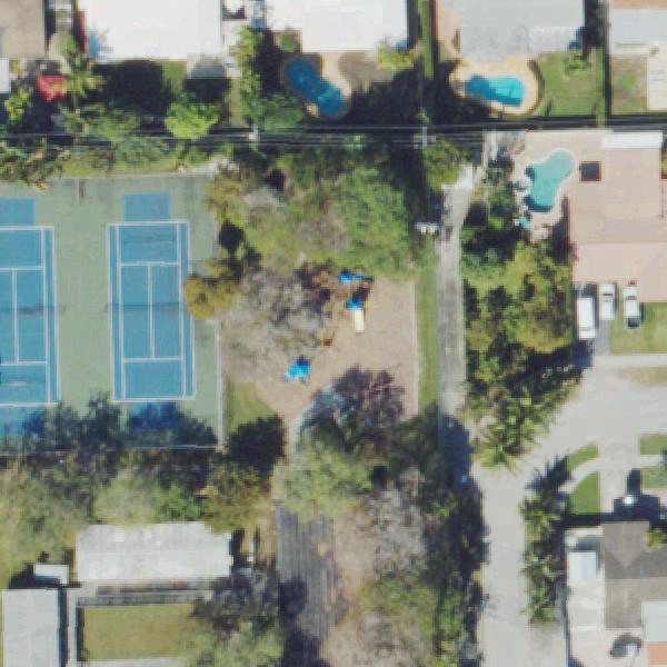 Aerial view of Miller Drive Park