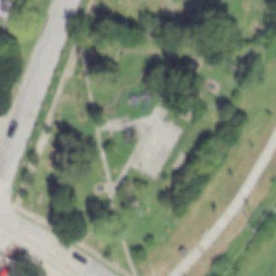 Aerial photo of Mills Bennett Park