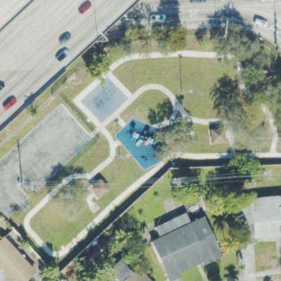 Aerial view of Milton Littman Park
