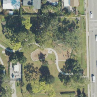 Aerial view of Mitchell Nutter Park
