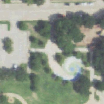 Aerial photo of Monsignor Bill Pickard Park