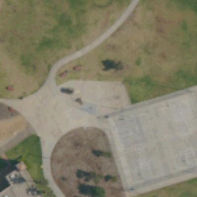 Aerial view of Montgomery-Waller Community Park