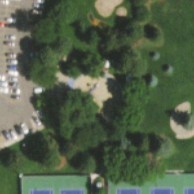 Aerial photo of Morse Park Playground