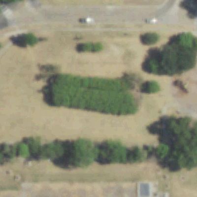 Aerial view of Moss Park