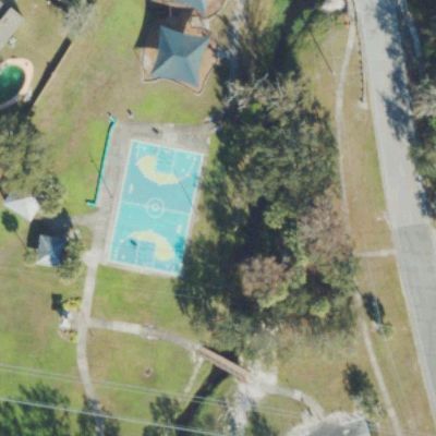 Aerial view of Moss Park