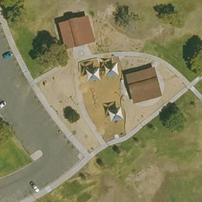 Aerial view of Mountain View Park