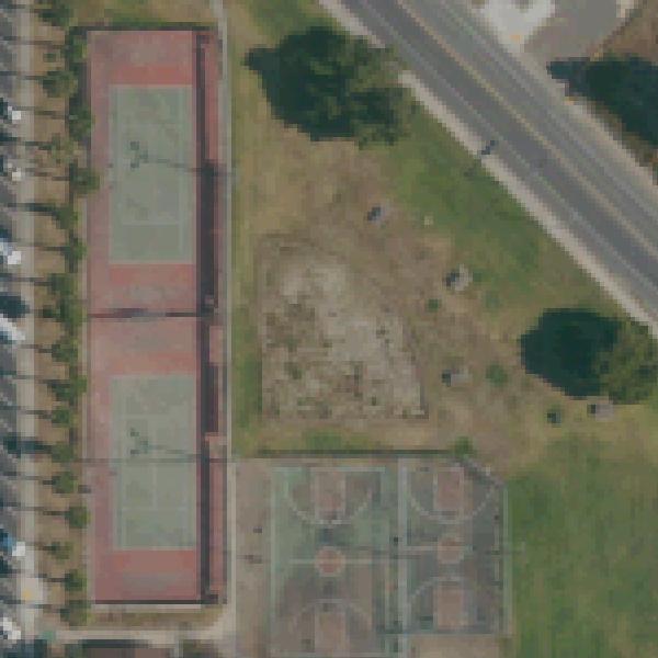 Aerial view of Mountain View Park