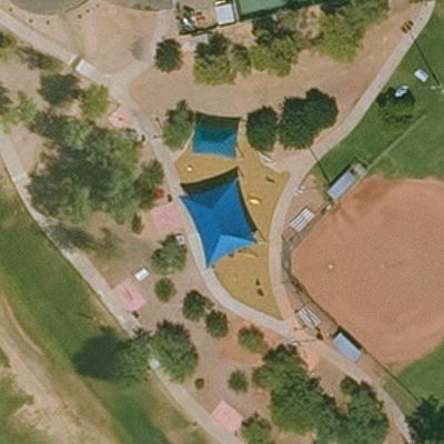 Aerial view of Mountain View Park