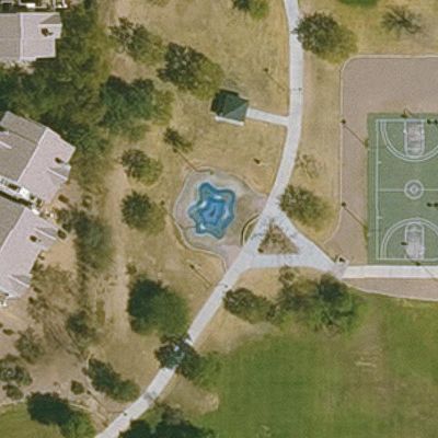 Aerial view of Mountain Vista Park