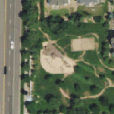 Aerial photo of Mushroom Children's Park