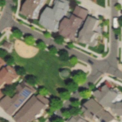 Aerial photo of Mushroom Park