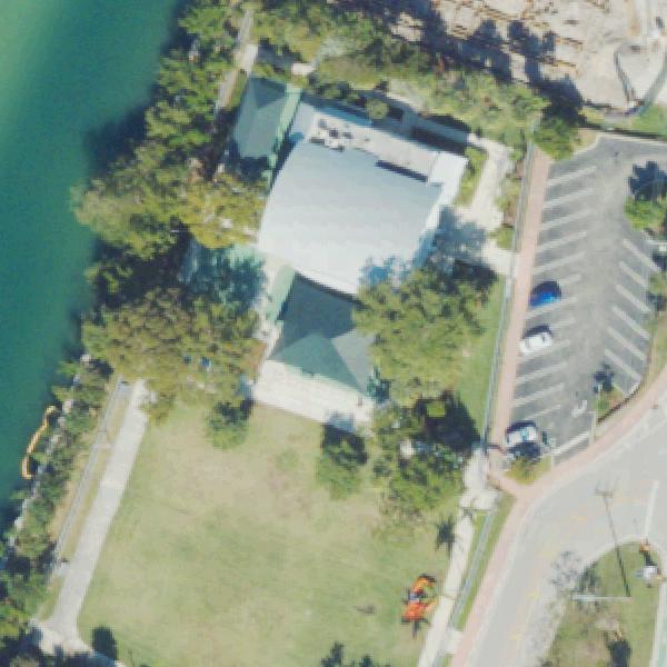 Aerial view of Muss Park