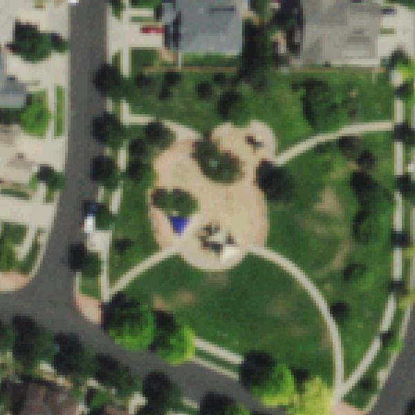 Aerial photo of Mustang Park