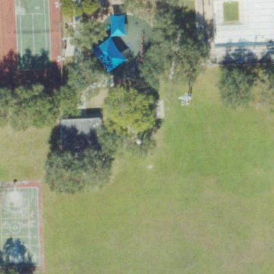 Aerial view of Myrtle Grove Park