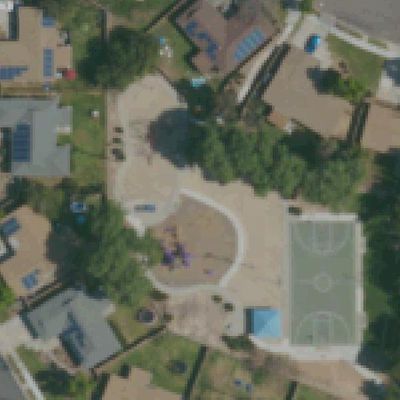 Aerial view of Neighborhood playground C