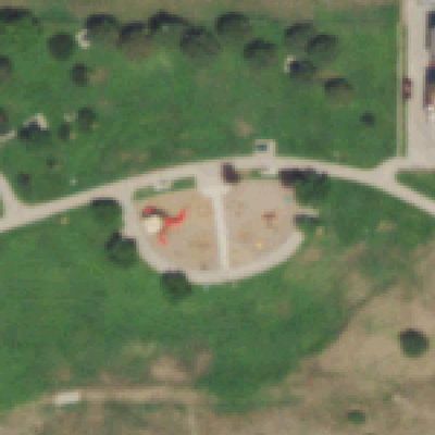 Aerial photo of Nettie Moore Playground