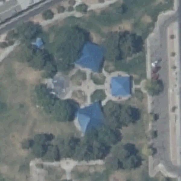 Aerial photo of Nicholas E. Flores Jr.Park playground