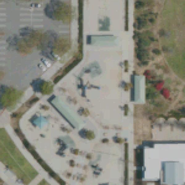 Aerial view of Nobel Recreation Center Playground