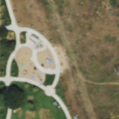 Aerial photo of Nome Park