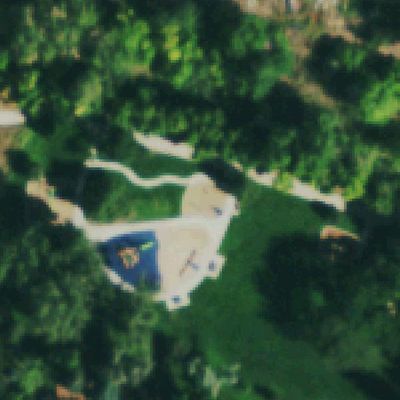 Aerial photo of Norman D Memorial Park