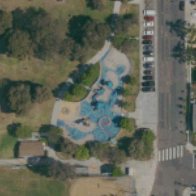 Aerial view of North Park Playground
