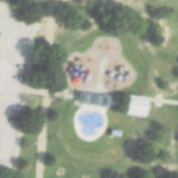 Aerial photo of Nottingham Park Splashpad