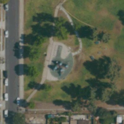 Aerial view of Oak Park