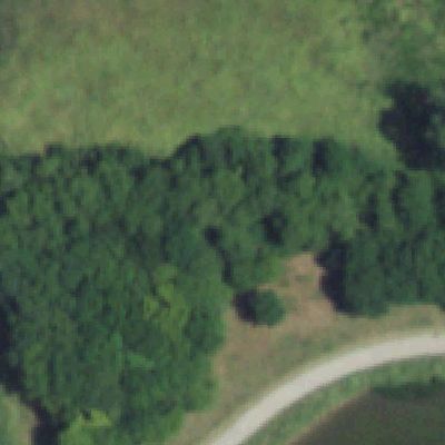 Aerial photo of Oak Point Park and Nature Preserve