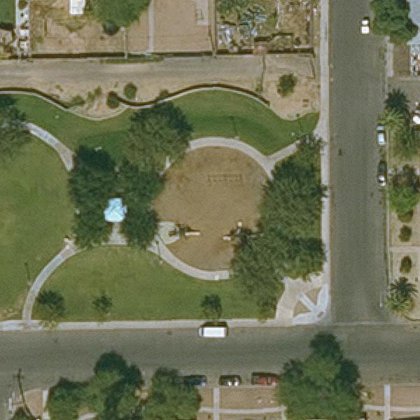 Aerial view of Ocotillo Rose Park