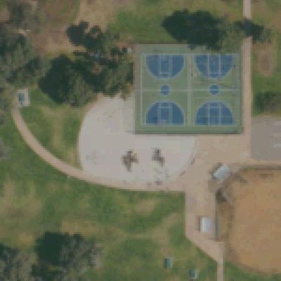 Aerial view of Olive Grove Park