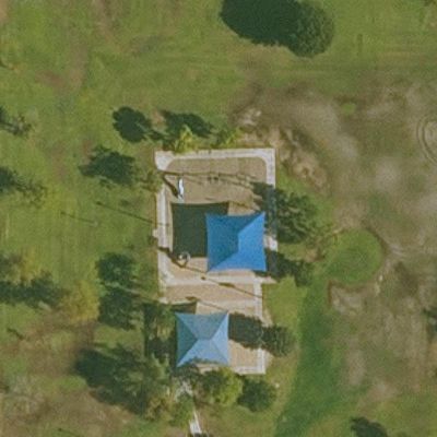 Aerial view of Optimist Park