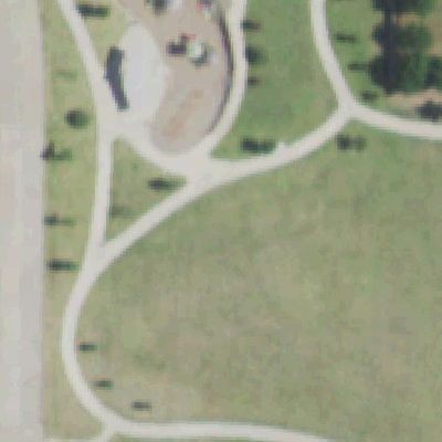 Aerial view of Orchards Park