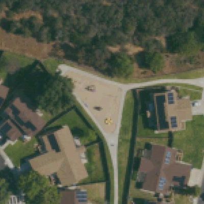 Aerial view of Orleck Place Playgound