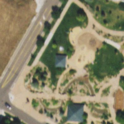 Aerial photo of Overlook Shelter