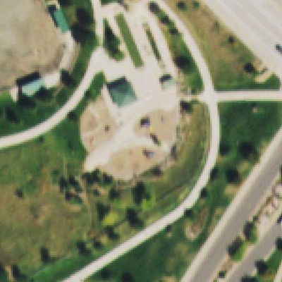 Aerial photo of Paintbrush Park Playground
