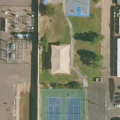 Aerial view of Paiute Park Playground