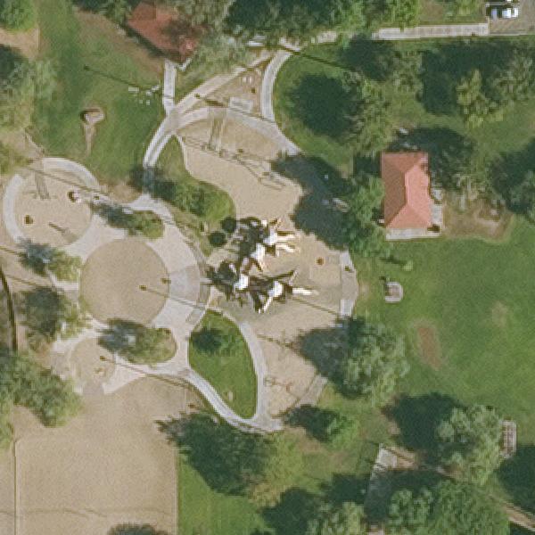 Aerial view of Papago Park Playground